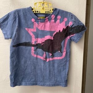 Crow and Crown soft blue t-shirt